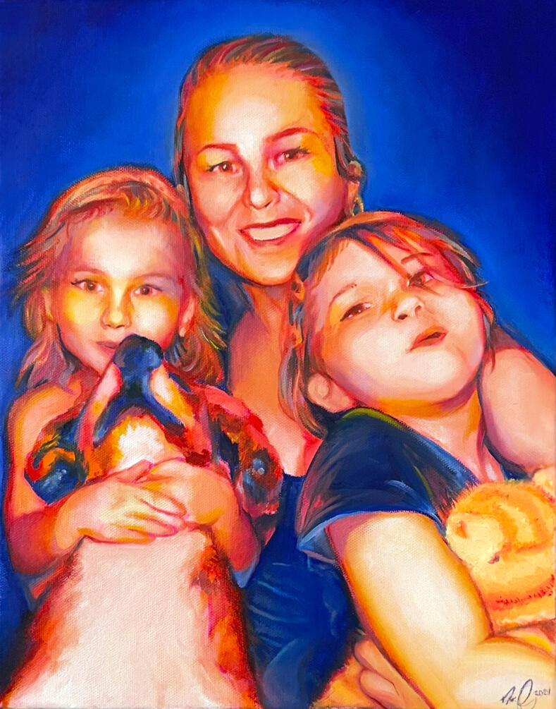 "from jeri" (december 2024) 》oil paint on 11x14 canvas | $165